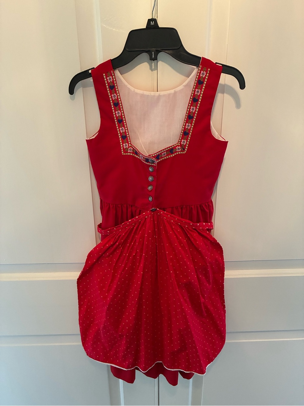 Vintage (1980s) Schmider German Girls Dirndl Dress. German Size 134. US Size 8.